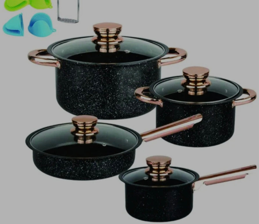 Eco Friendly Kitchenware 8Pcs Nonstick Cookset